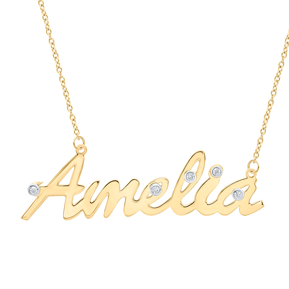 1/10CTW-DIA NK GIFT "Amelia" NECKLACE (18 INCH)