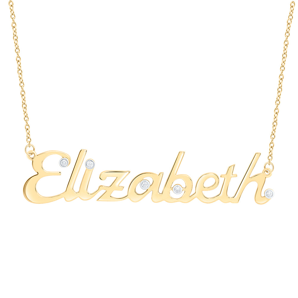 1/12CTW-DIA NK GIFT "Elizabeth" NECKLACE (18 INCH)