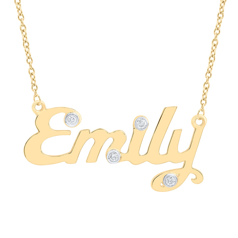 1/12CTW-DIA NK GIFT "Emily" NECKLACE (18 INCH)