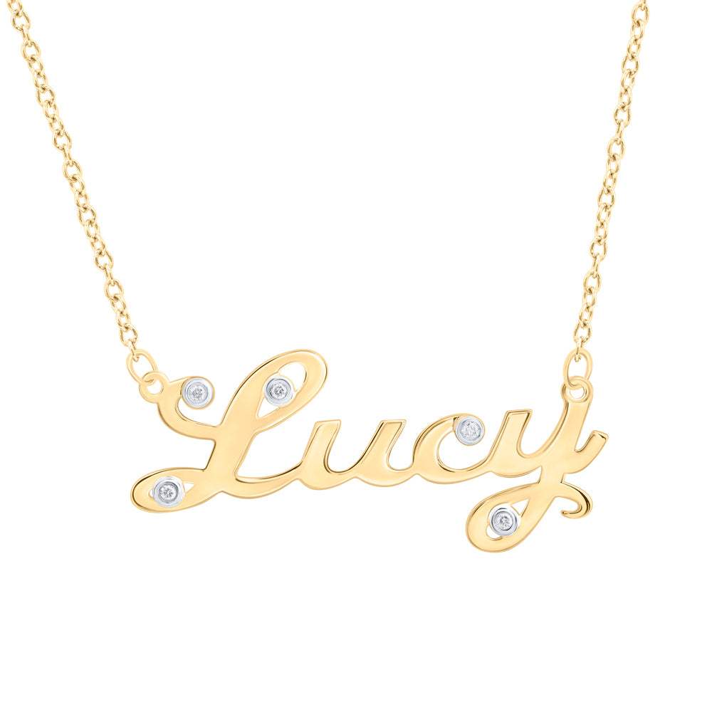 1/20CTW-DIA NK GIFT "Lucy" NECKLACE (18 INCH)