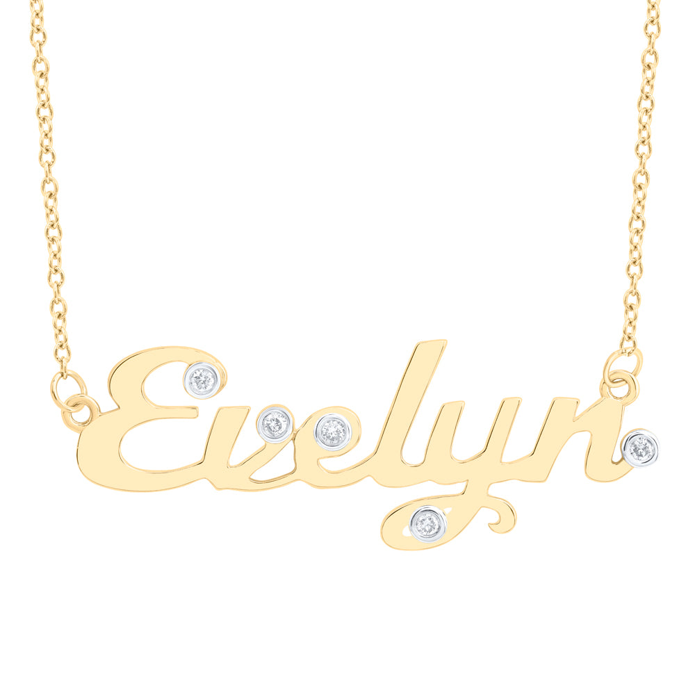 1/12CTW-DIA NK GIFT "Evelyn" NECKLACE (18 INCH)