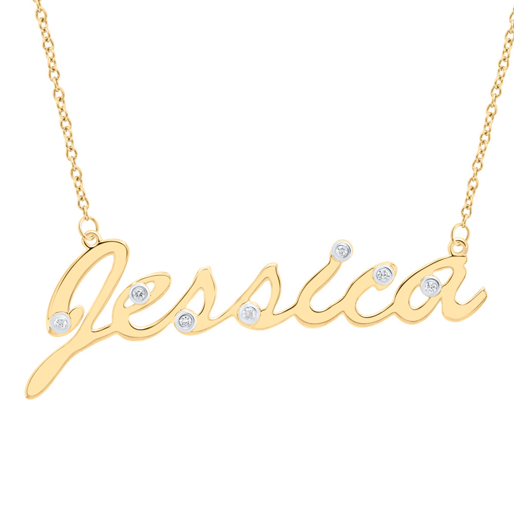 1/10CTW-DIA NK GIFT "Jessica" NECKLACE (18 INCH)