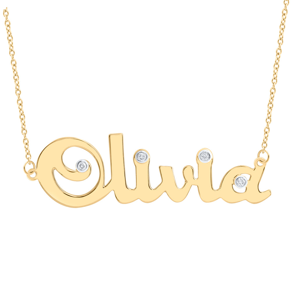 1/12CTW-DIA NK GIFT "Olivia" NECKLACE (18 INCH)