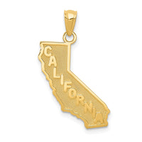 Load image into Gallery viewer, 14k CALIFORNIA State Map Pendant
