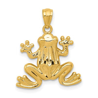 Load image into Gallery viewer, 14k Polished Frog Pendant
