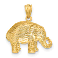 Load image into Gallery viewer, 14k Polished Elephant Pendant
