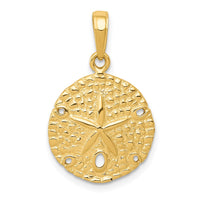 Load image into Gallery viewer, 14K Sand Dollar Pendant
