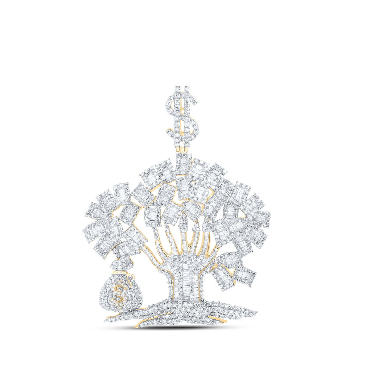 5 3/4CTW-DIA NK MONEY TREE CHARM