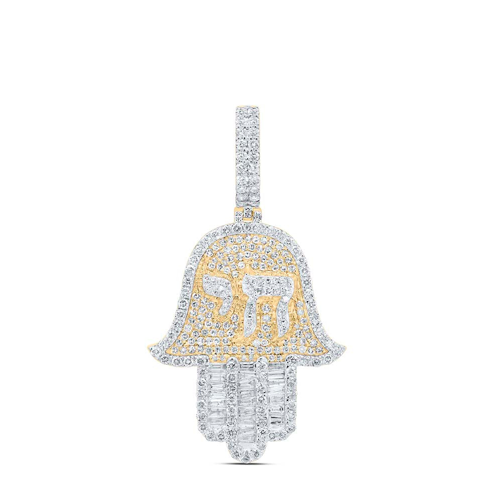 2 3/8CTW-DIA NK HAMZA MENS CHARM