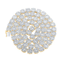 Load image into Gallery viewer, 19 3/4CTW-DIA NK ROUND MENS NECKLACE(22 INCH)
