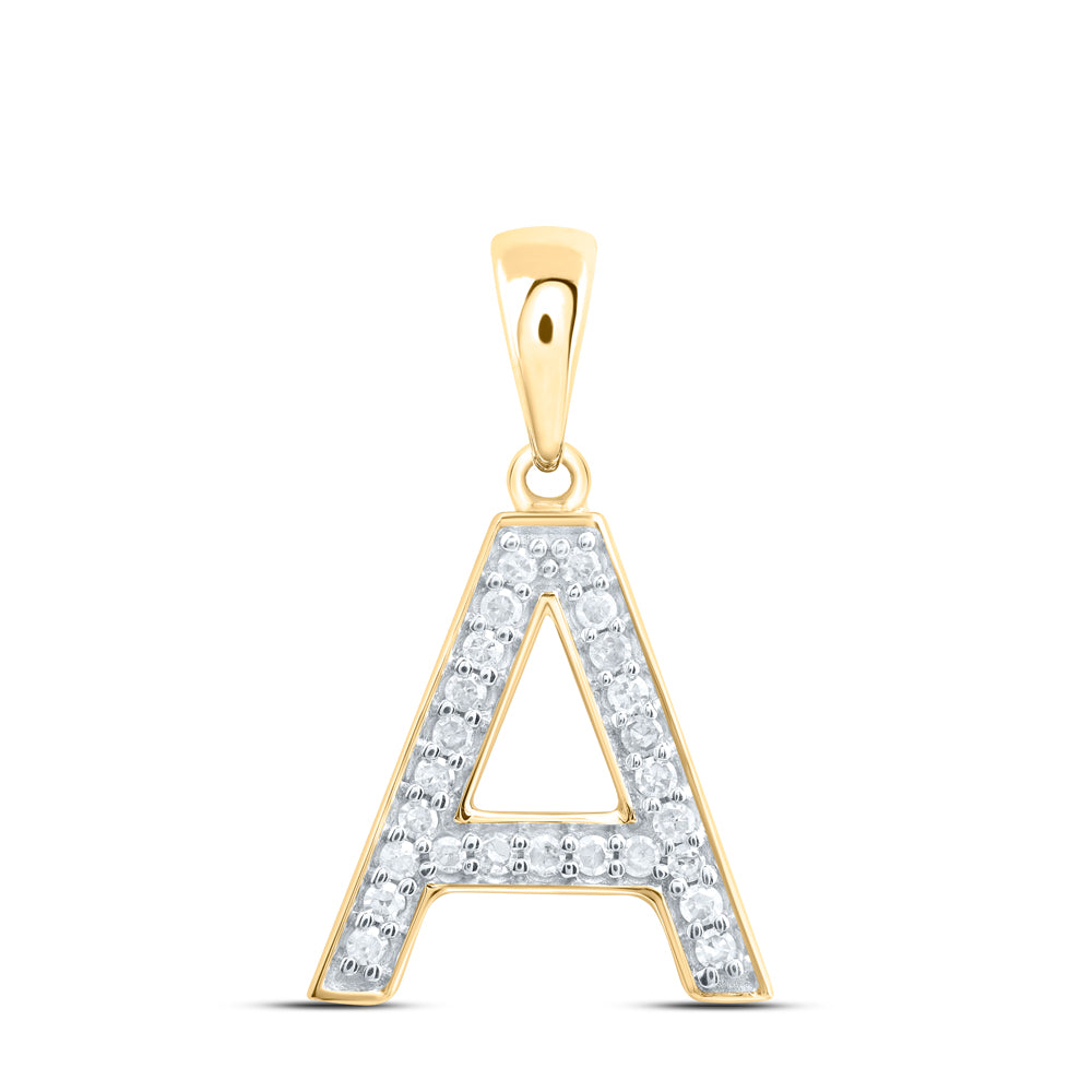 1/10CTW-DIA P1 GIFT INITIAL "A" PENDANT