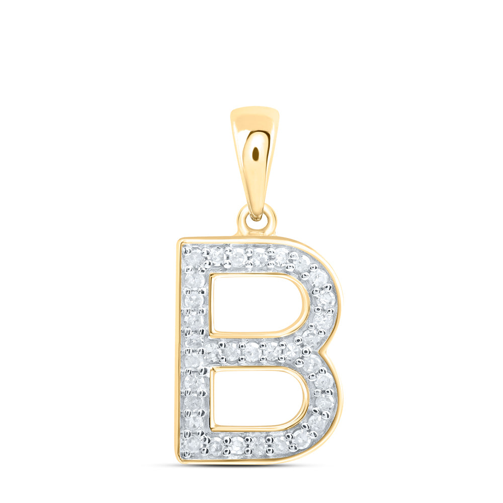 1/8CTW-DIA P1 GIFT INITIAL "B" PENDANT