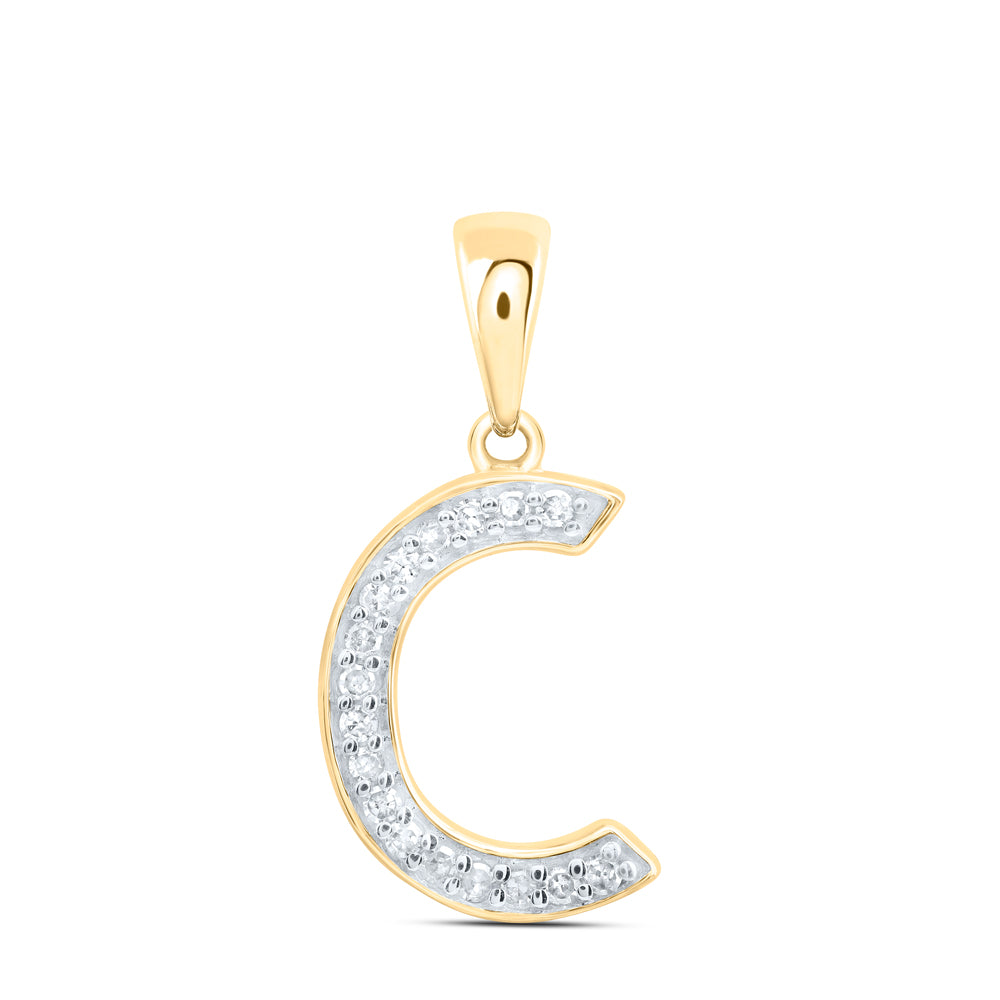 1/12CTW-DIA P1 GIFT INITIAL "C" PENDANT