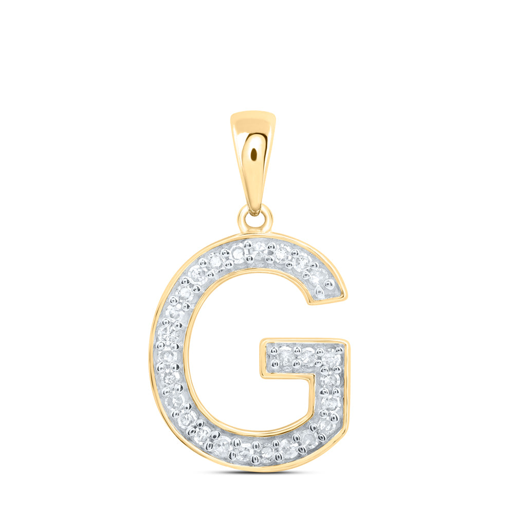 1/10CTW-DIA P1 GIFT INITIAL "G" PENDANT