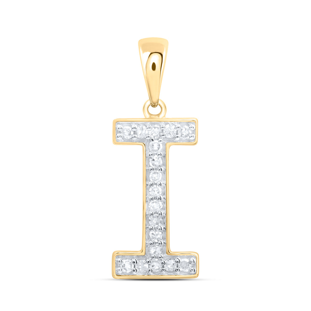 1/12CTW-DIA P1 GIFT INITIAL "I" PENDANT