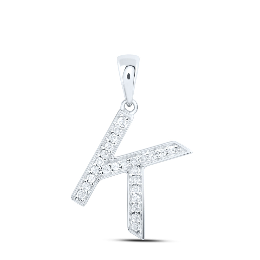1/10CTW-DIA P1 GIFT INITIAL "K" PENDANT