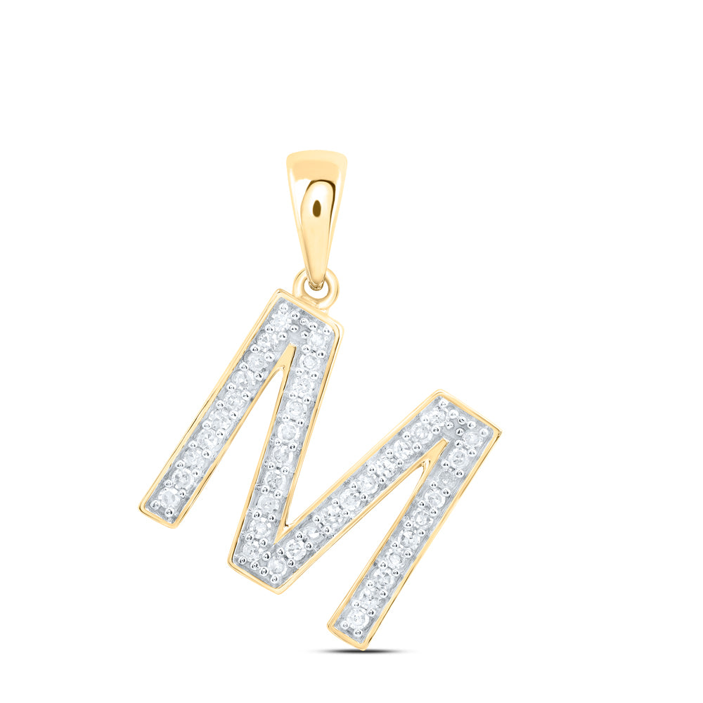 1/6CTW-DIA P1 GIFT INITIAL "M" PENDANT