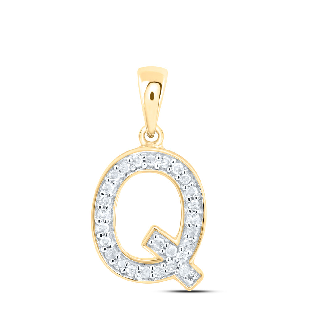1/10CTW-DIA P1 GIFT INITIAL "Q" PENDANT