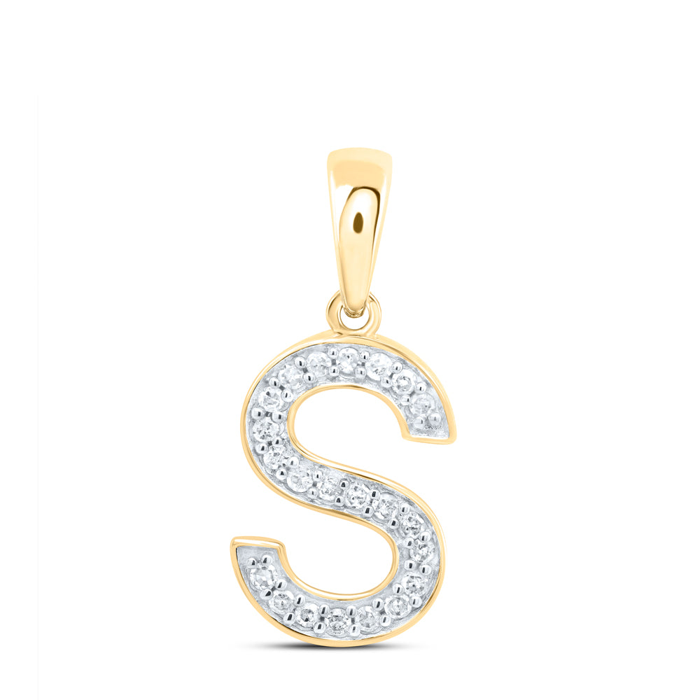 1/10CTW-DIA P1 GIFT INITIAL "S" PENDANT