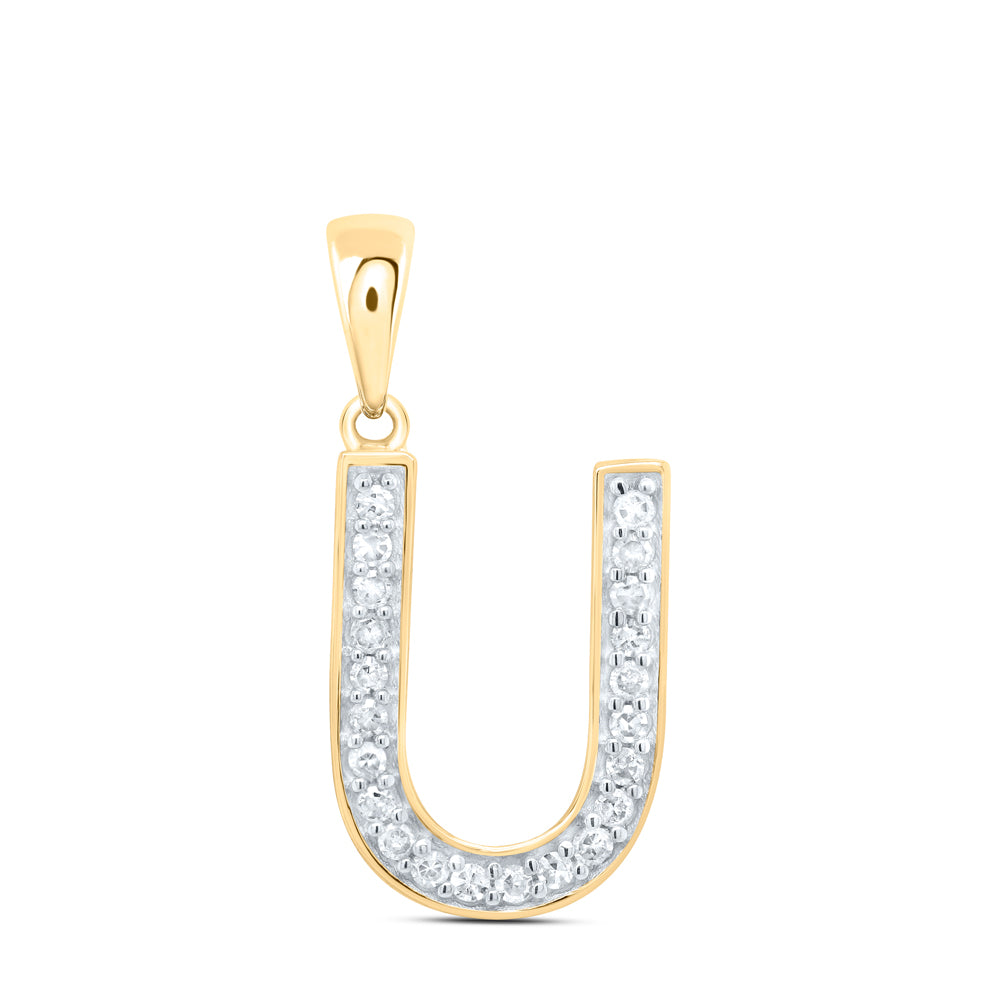 1/10CTW-DIA P1 GIFT INITIAL "U" PENDANT