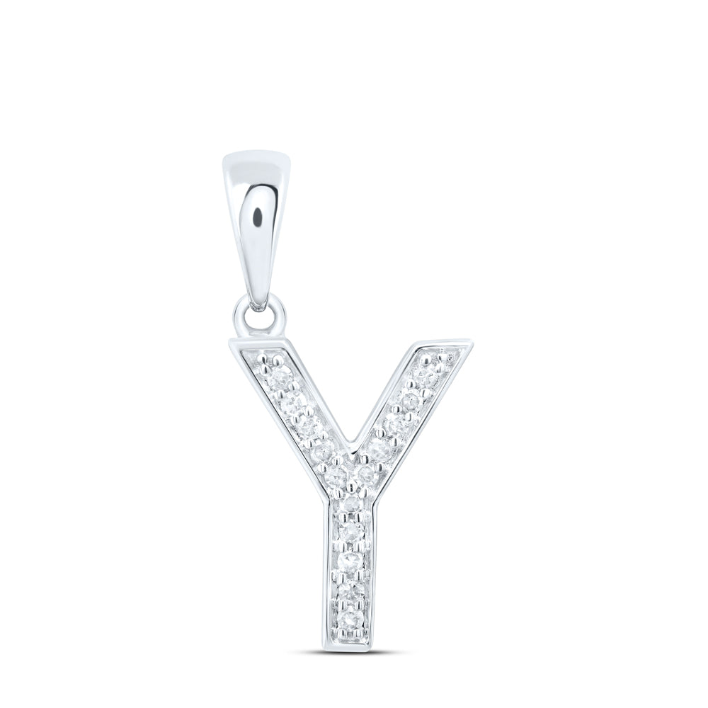 1/20CTW-DIA P1 GIFT INITIAL "Y" PENDANT