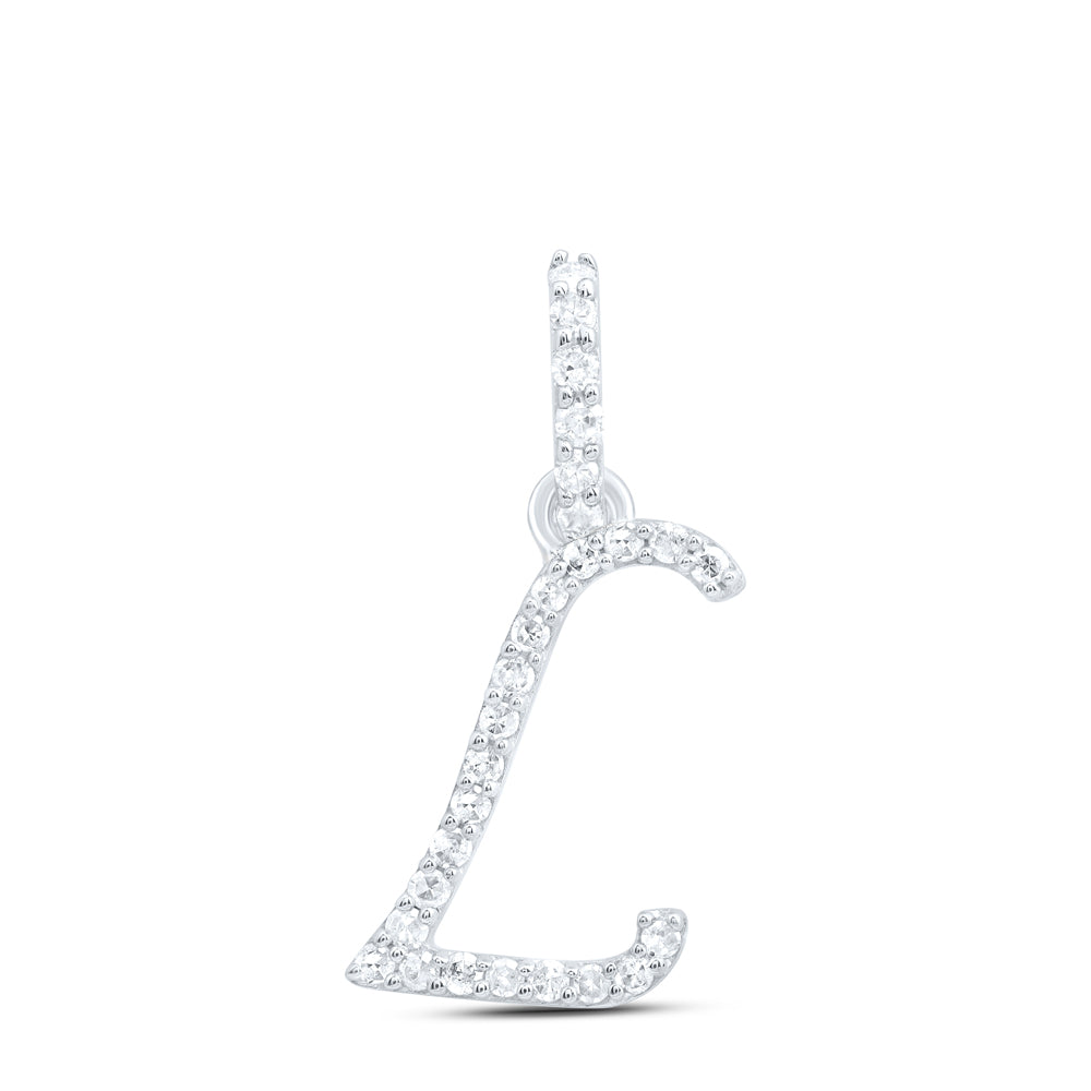 1/10CTW-DIA P1 GIFT INITIAL "L" PENDANT