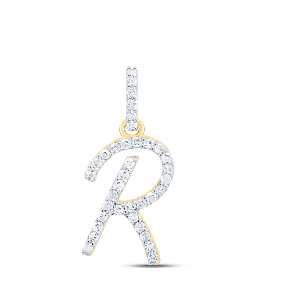 1/6CTW-DIA P1 GIFT INITIAL "R" PENDANT