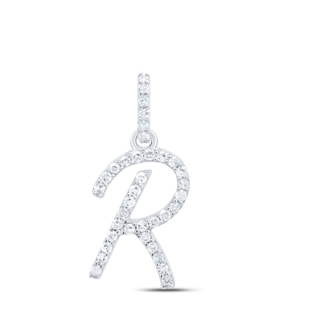 1/6CTW-DIA P1 GIFT INITIAL "R" PENDANT