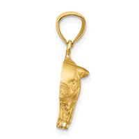 Load image into Gallery viewer, 14K Diamond-cut Pig Pendant
