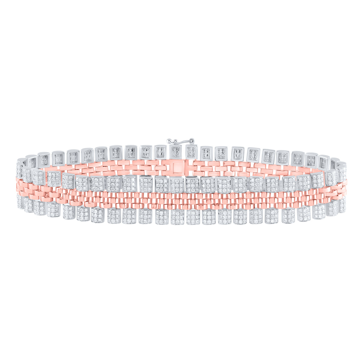 6 1/4CTW-DIA CN MENS  BRACELET(8.50 INCH)