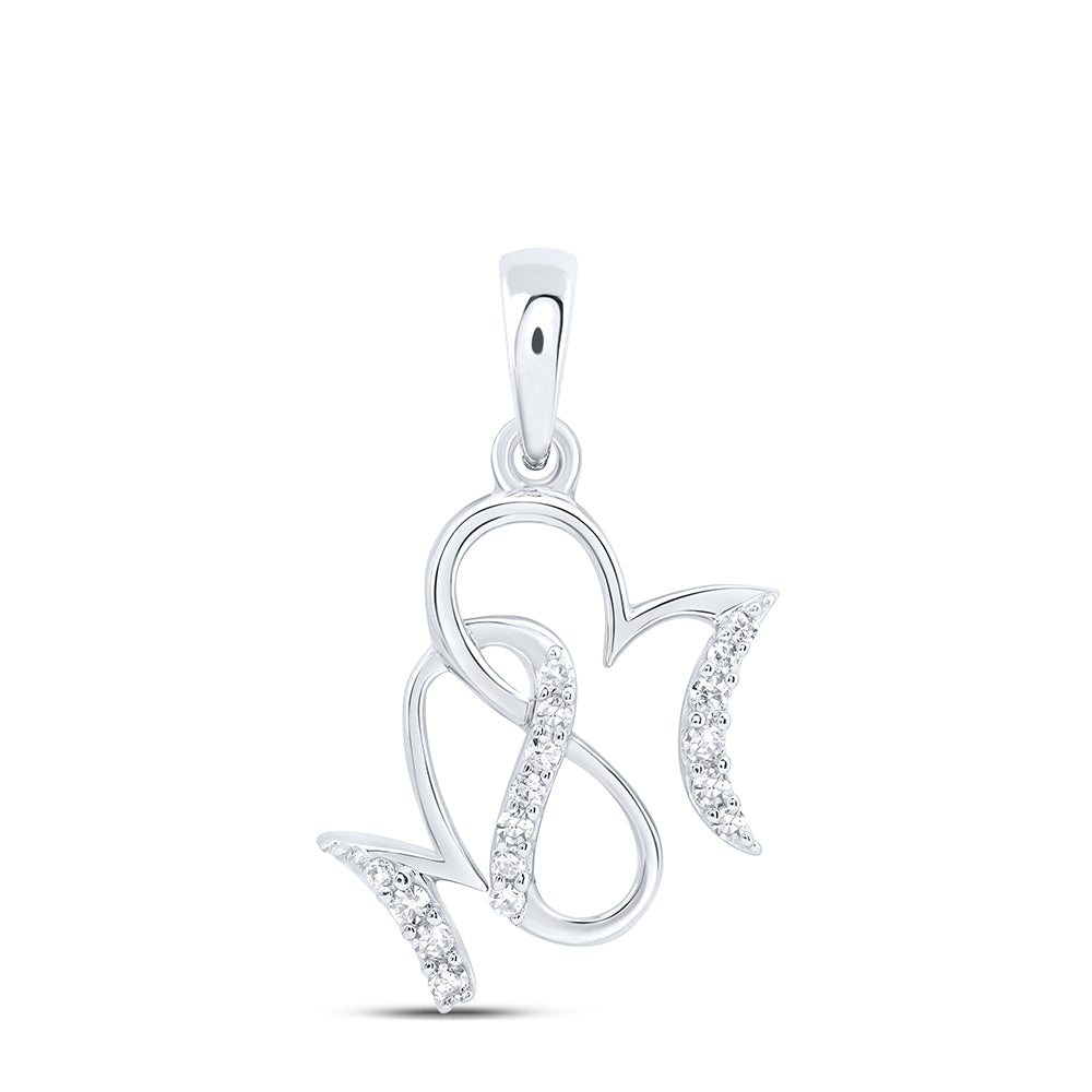 1/12CTW-DIA NK GIFT "MOM" PENDANT