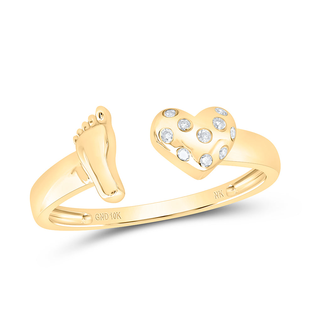 1/20CTW-DIA NK GIFT HEART RING