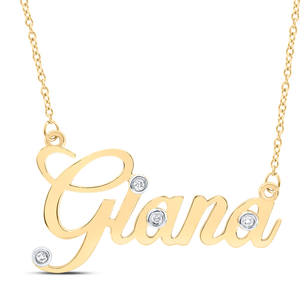 1/20CTW-DIA NK GIFT "" Giana "" NECKLACE""WITH CHAIN"