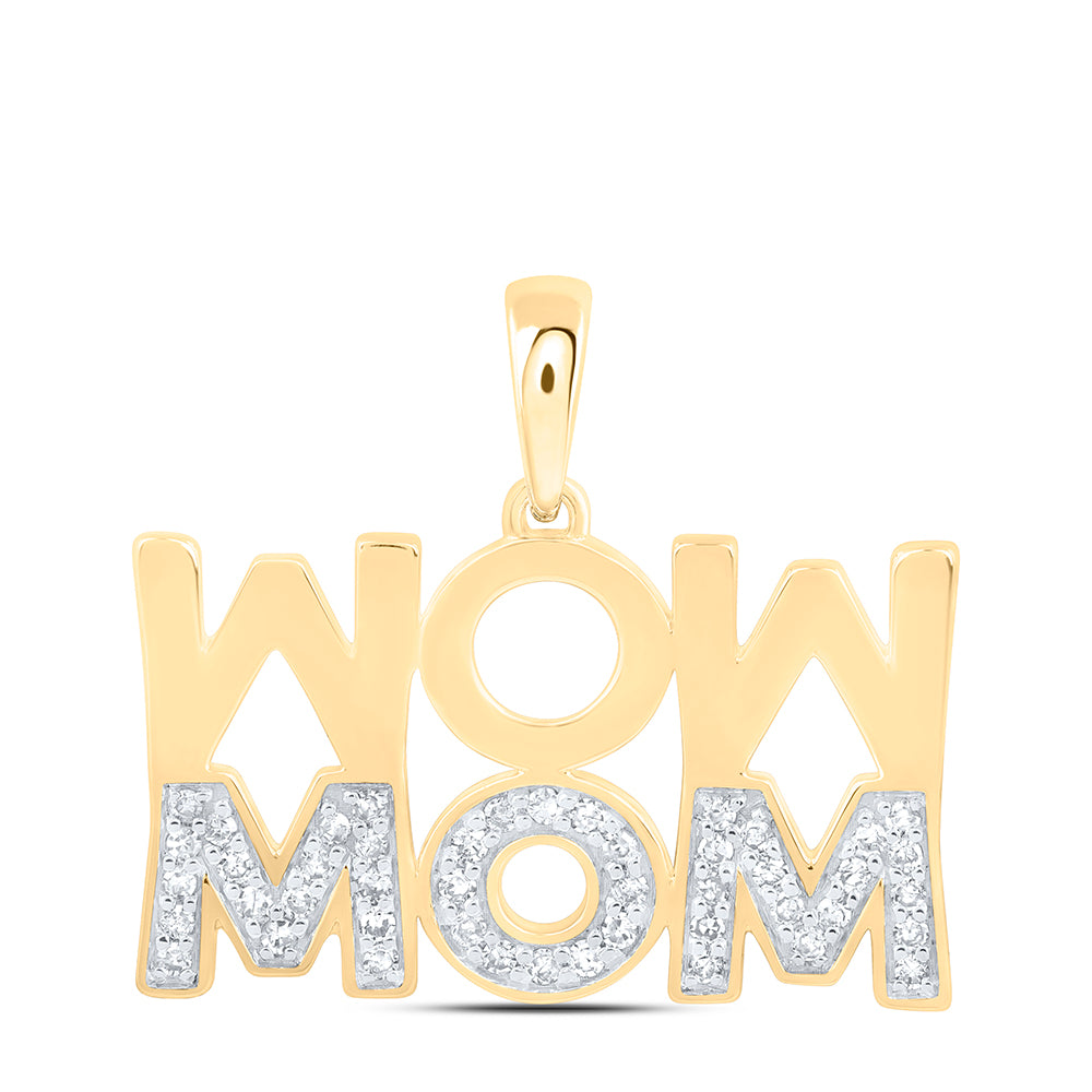 1/5CTW-DIA NK GIFT MOM PENDANT