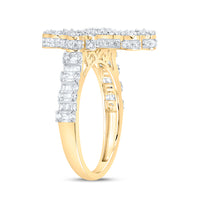 Load image into Gallery viewer, 7/8CTW-DIA NK FASHION CROSS LADIES RING
