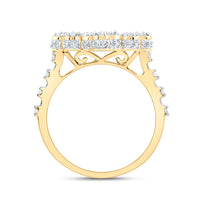 Load image into Gallery viewer, 7/8CTW-DIA NK FASHION CROSS LADIES RING
