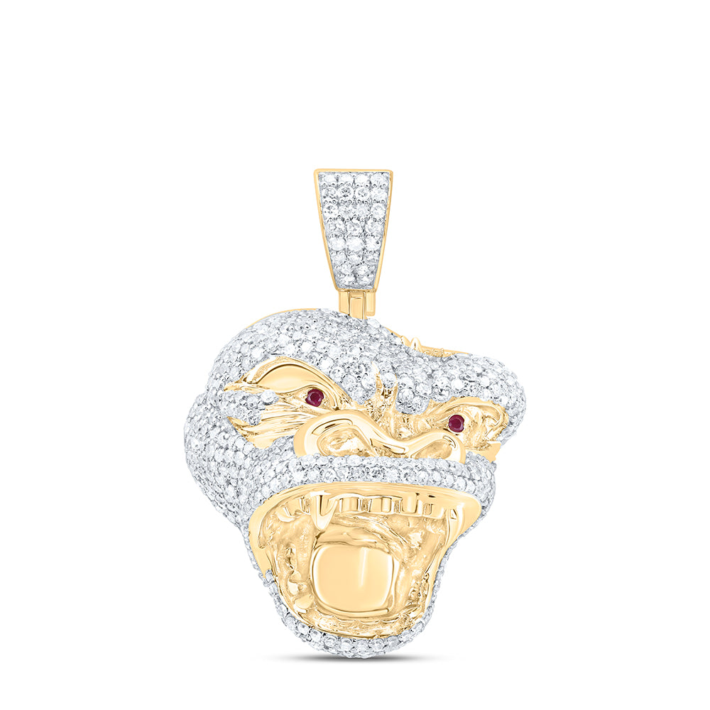 2 1/2CTW-DIA NK GORILLA MENS CHARM