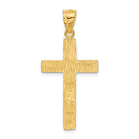 Load image into Gallery viewer, 14K Diamond-cut Cross Pendant
