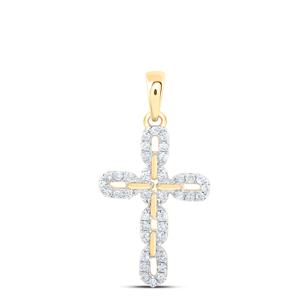 1/5CTW DIA NK GIFT CROSS PENDANT
