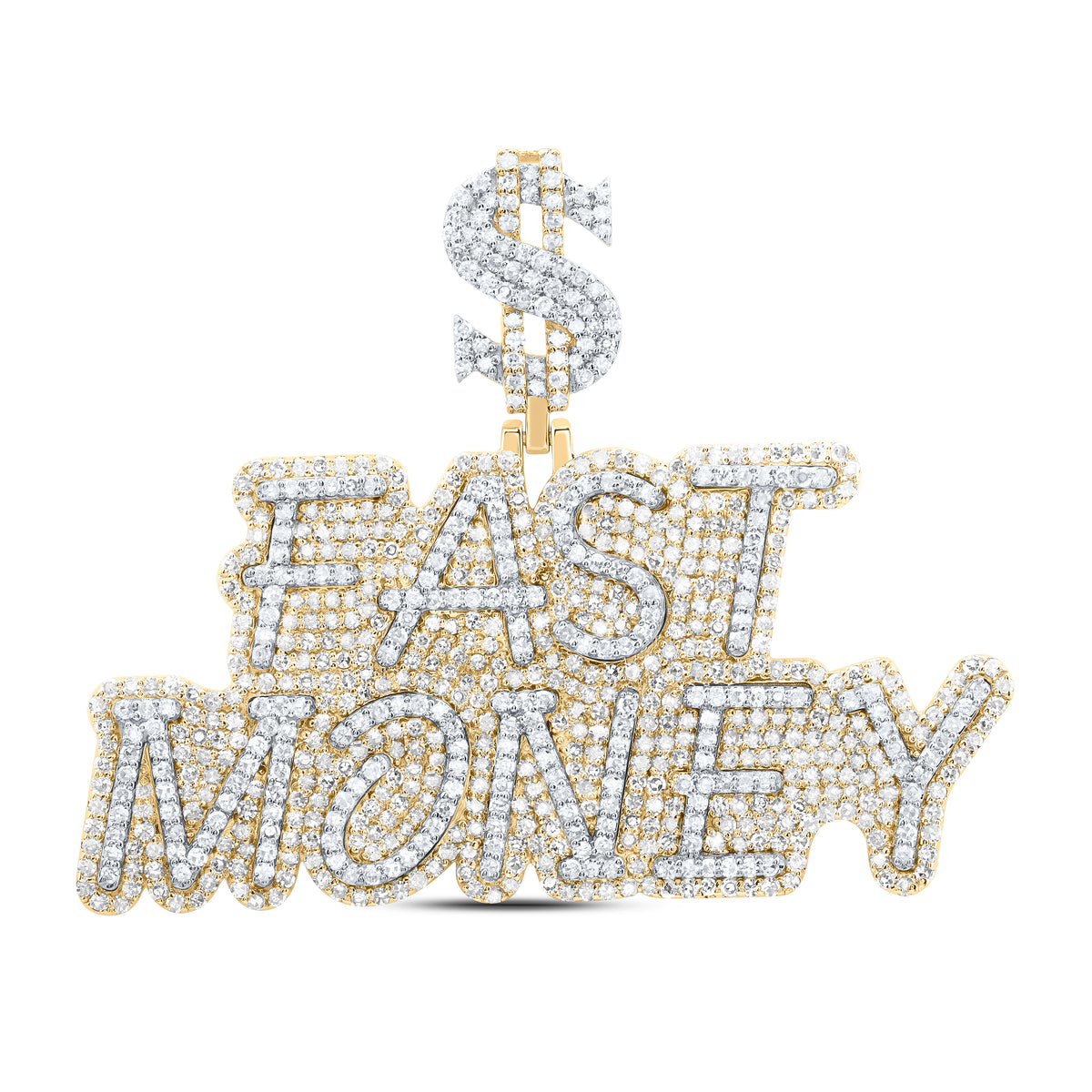 2 7/8CTW-DIA NK "FAST MONEY" MENS CHARM