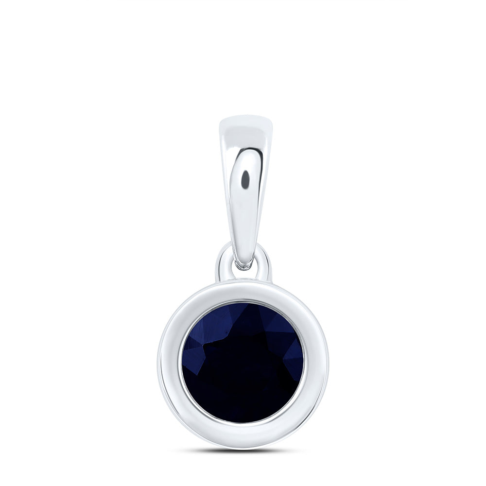 4 MM-DIA BS-RD NAT GEM ROUND PENDANT