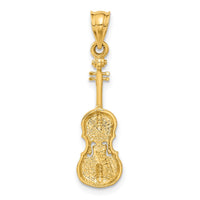 Load image into Gallery viewer, 14k 2D Violin Charm
