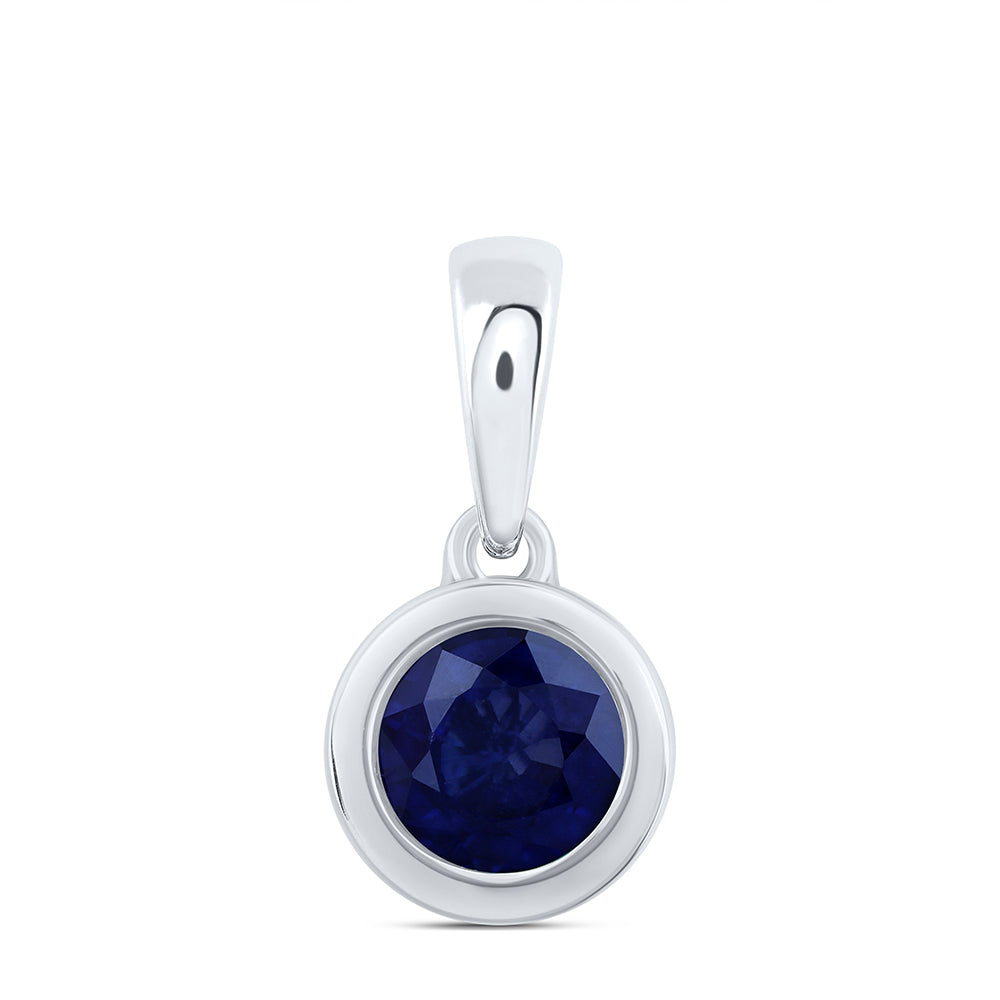 5 MM-DIA BS-RD NAT GEM ROUND PENDANT