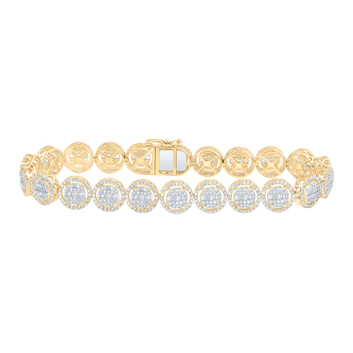 5 1/4CTW-DIA NK FASHION ROUND BRACELET ( 8.5 INCH )