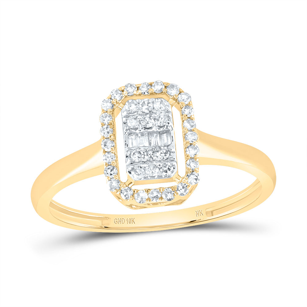 1/5CTW-DIA NK FASHION EMERALD RING