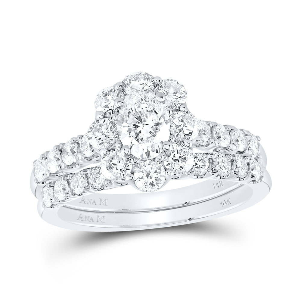 2CTW-DIA ANA M 1/2CT-COV BRIDAL SET