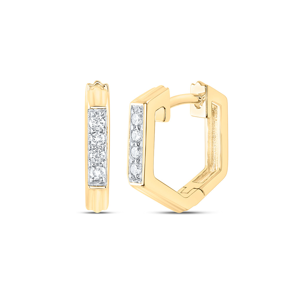 1/8CTW-DIA CN FASHION HOOP EARRING