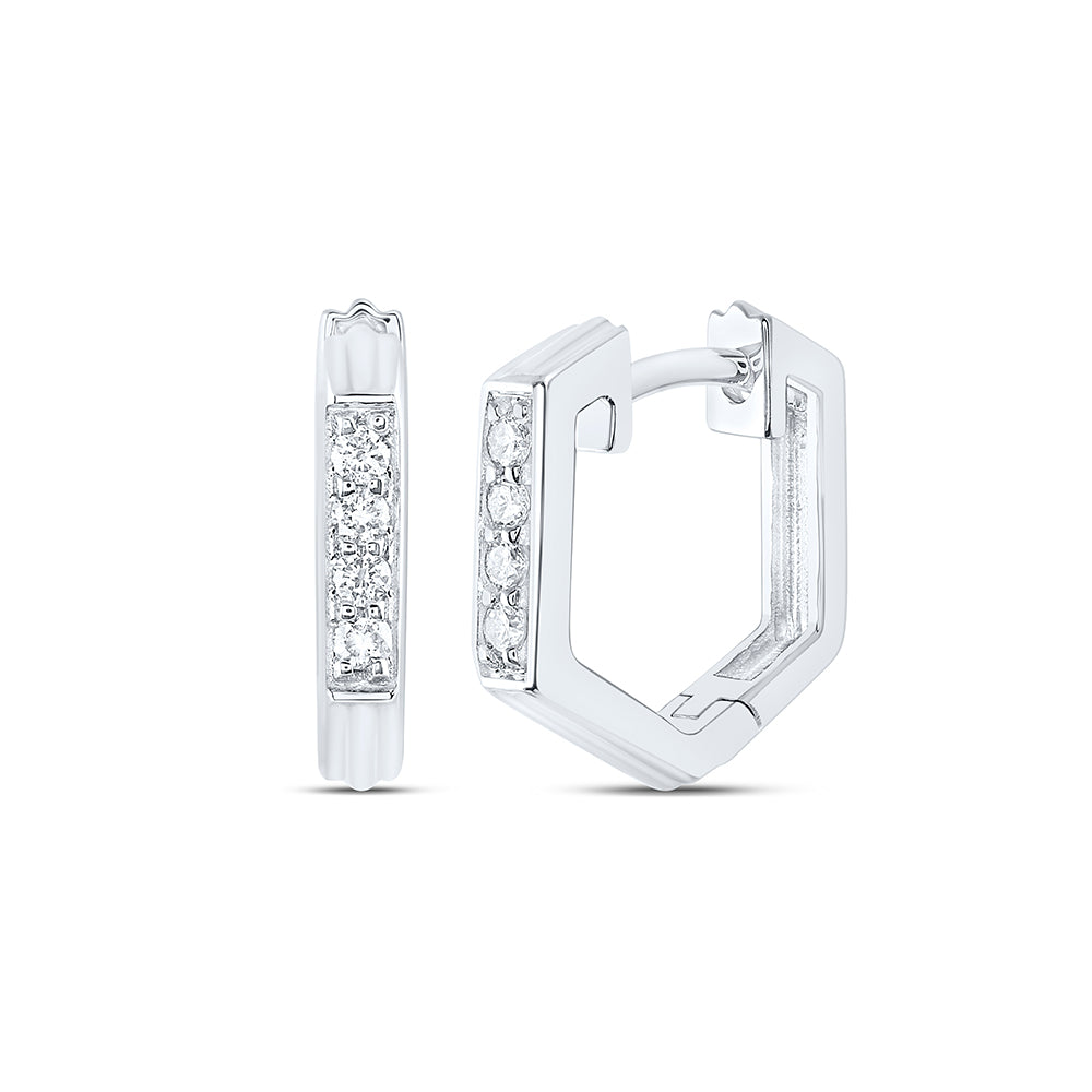 1/8CTW-DIA CN FASHION HOOP EARRING