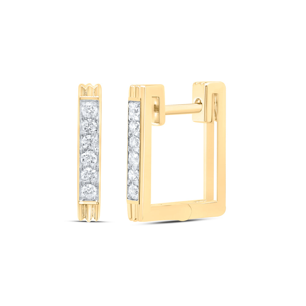 1/5CTW-DIA CN FASHION HOOP EARRING