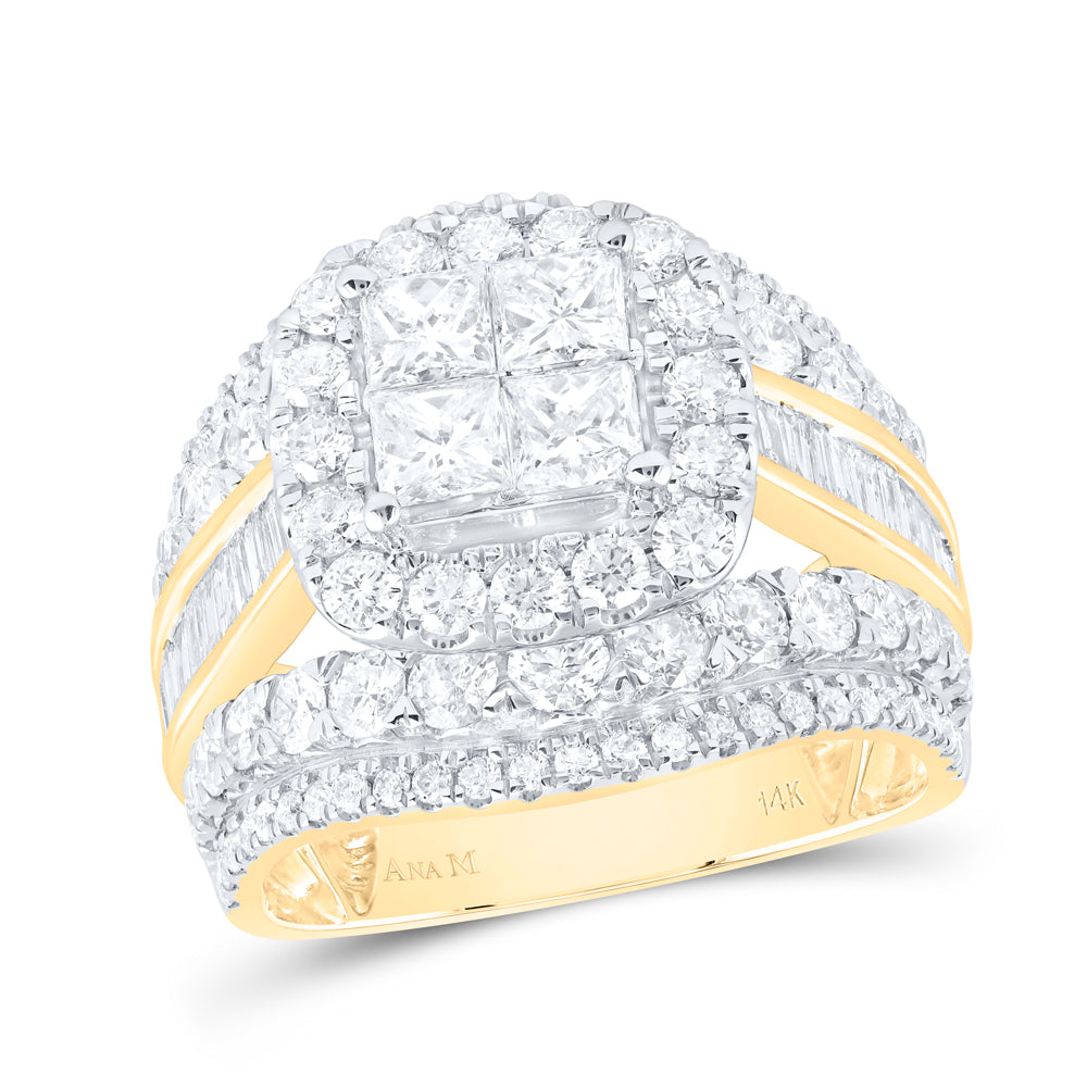 3 3/8CTW-DIA CN CUSHION SINGLE HALO BRIDAL RING